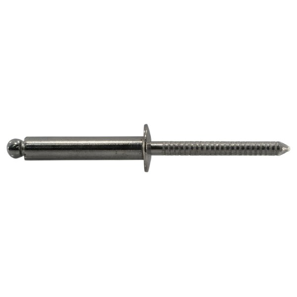 Midwest Fastener Blind Rivet, Dome Head, 3/16 in Dia., 3/4 in L, 18-8 Stainless Steel Body, 50 PK 53966